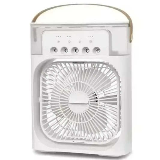 Portable Fan Air Conditioners USB Electric Fan Air Cooler LED Night Light Water Mist Fun 3 in 1 Air Humidifier for Home